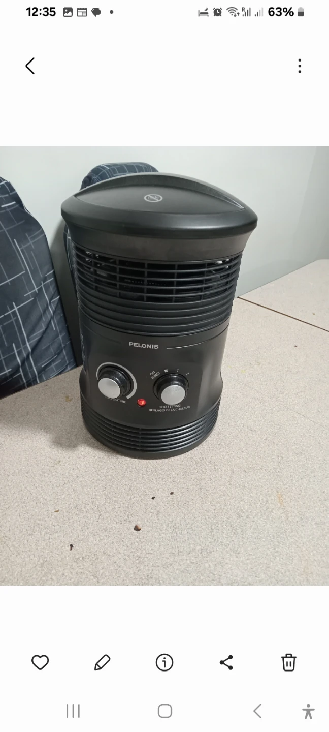 Pelonis portable space heater