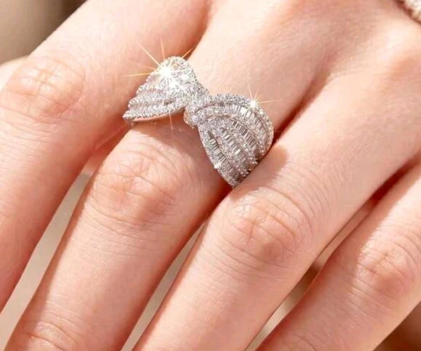 Crystal Bow Ring