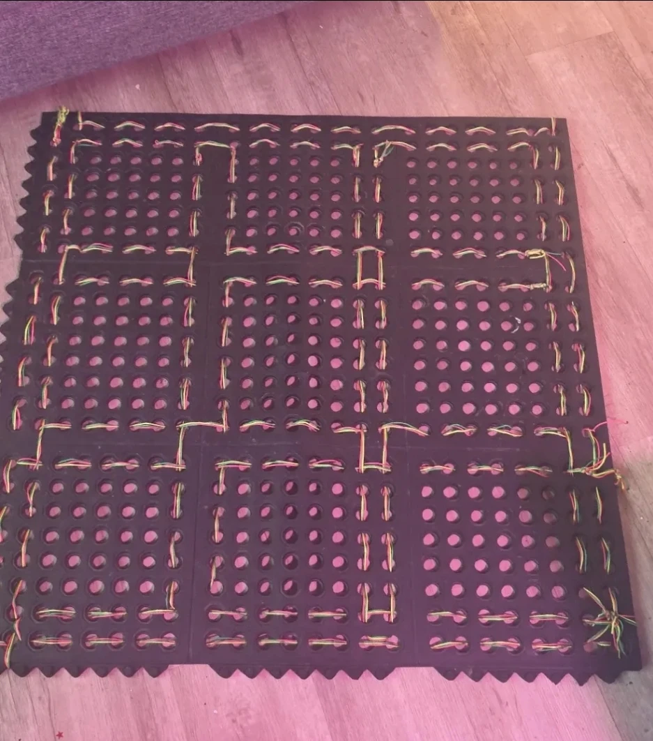 Black Rubber Drainage Mat 🏈