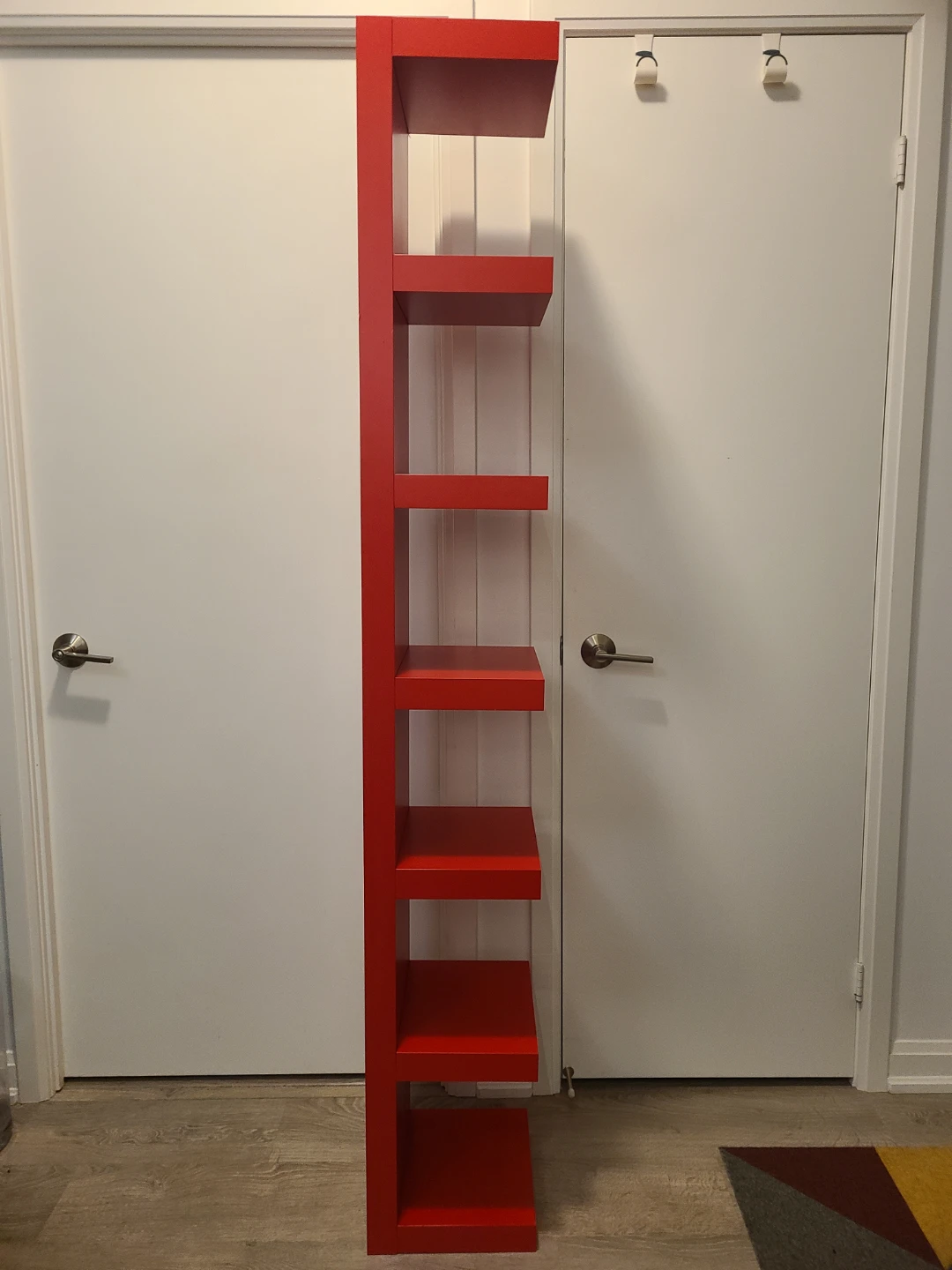 IKEA Red Lack Wall Shelving Unit - photo 2