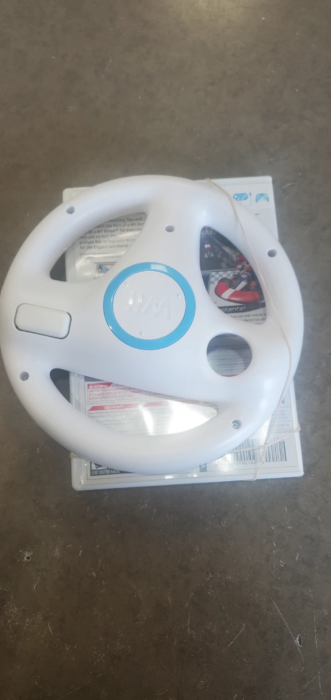 Mario Kart Wii Game with Wii Wheel
