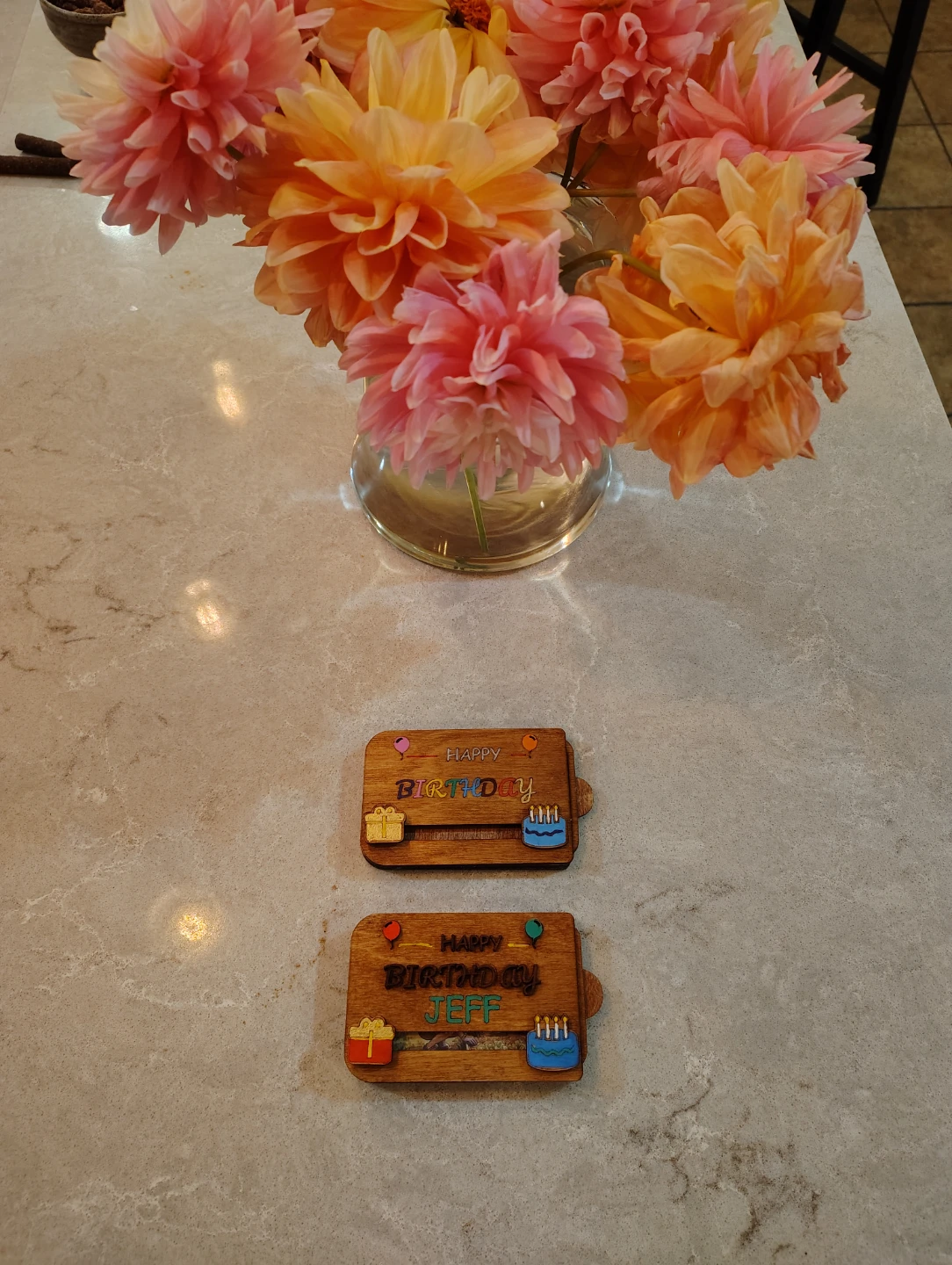 Custom Wooden Happy Gift Card Holders - photo 3