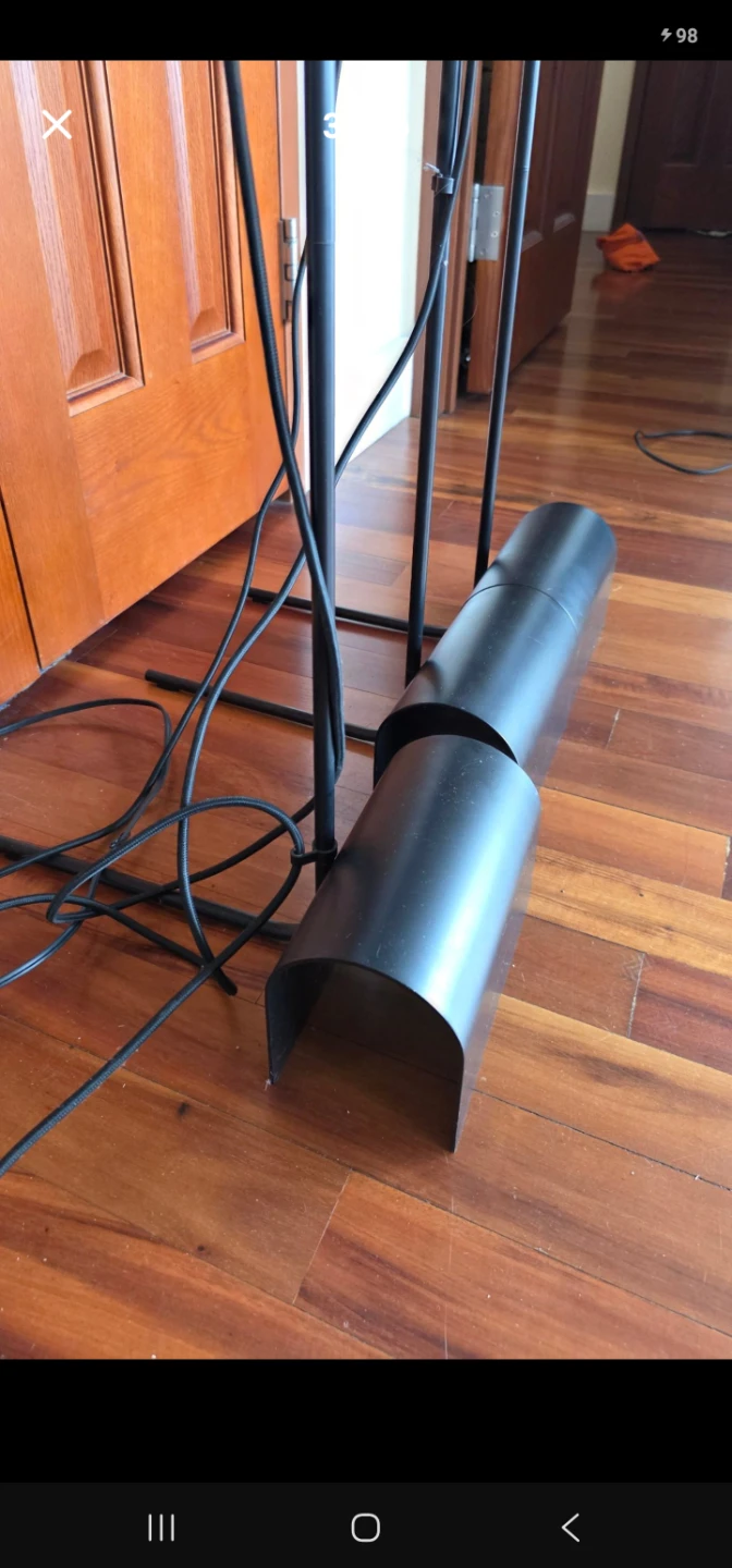 3-Head IKEA HÅRSLINGA Industrial Floor Lamp - photo 3