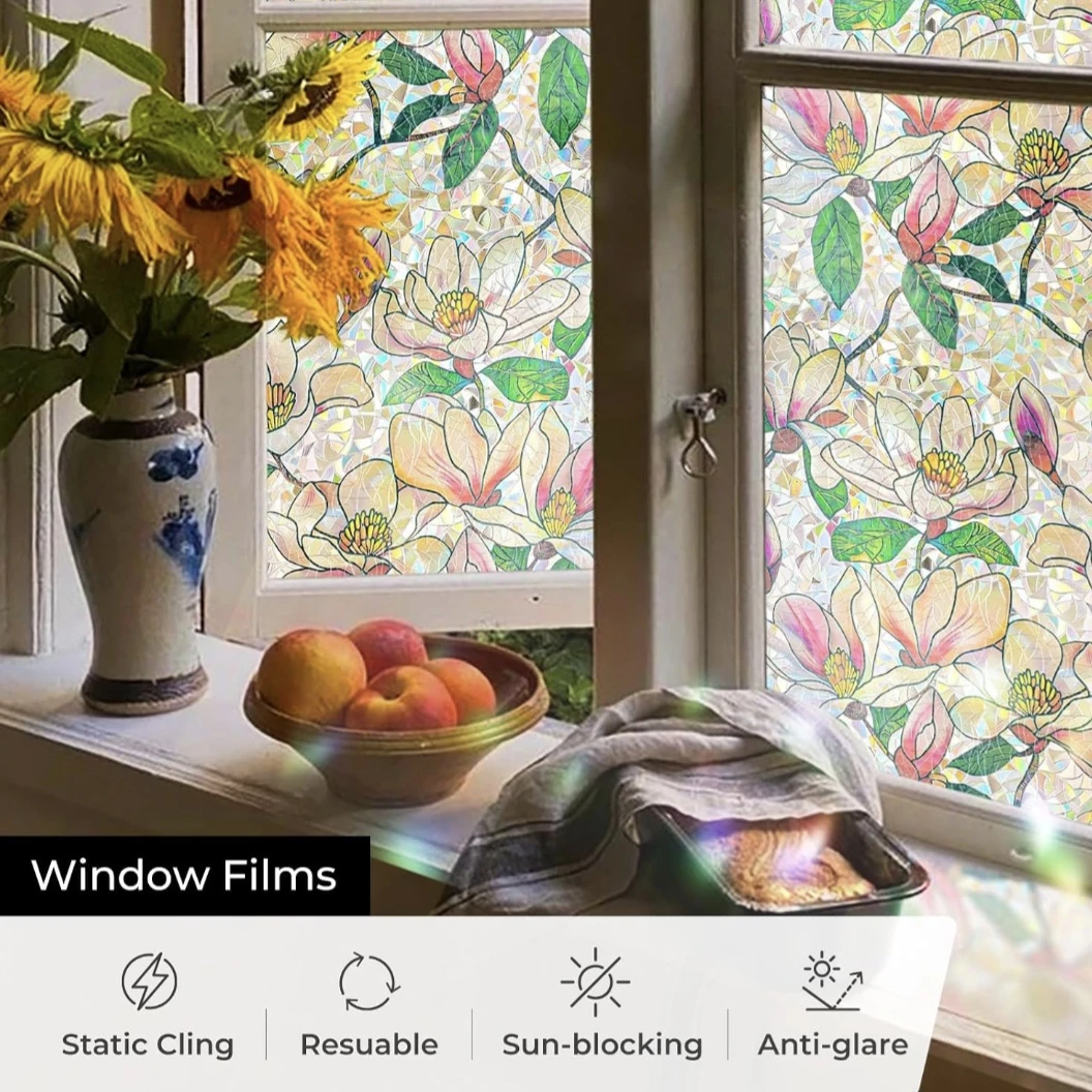 Decorative Window Tint, Removable, Non-Adhesive 17.3"×78.7" - photo 2