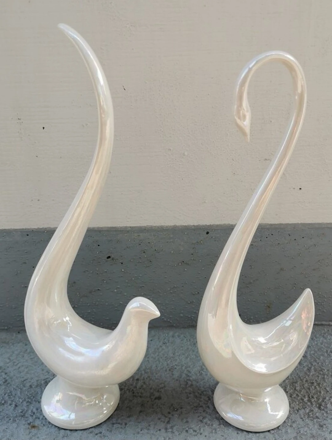 Large Vintage MCM Canadian Modernist Bird Sculpture Pair - photo 2