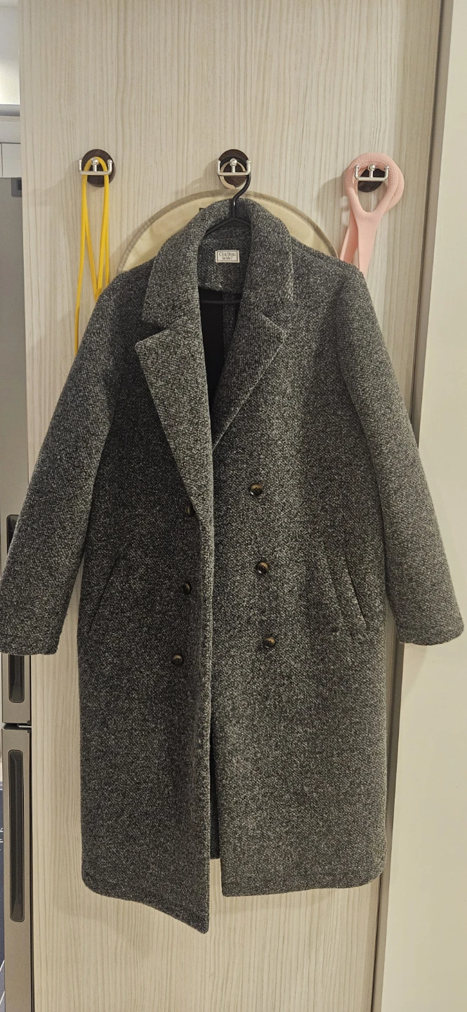 C'est Beau la Vie Grey Wool Coat