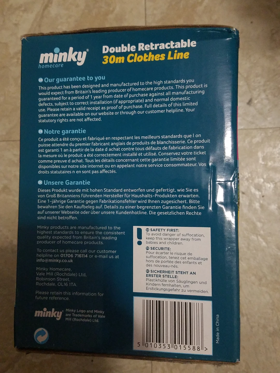 Minky Double Retractable 30m Clothes Line - photo 2