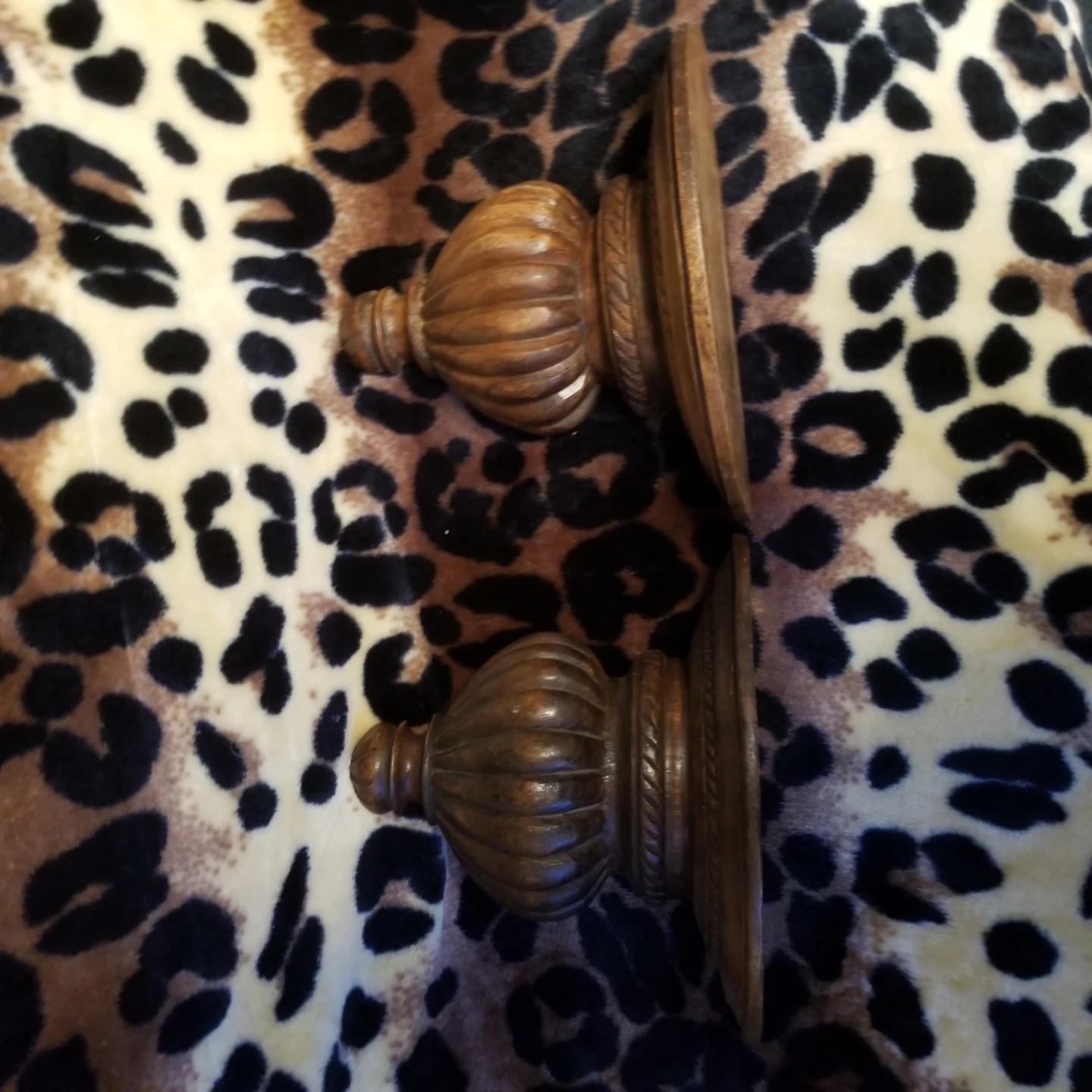 Set of 2 Vintage Wooden Wall Shelves - photo 4