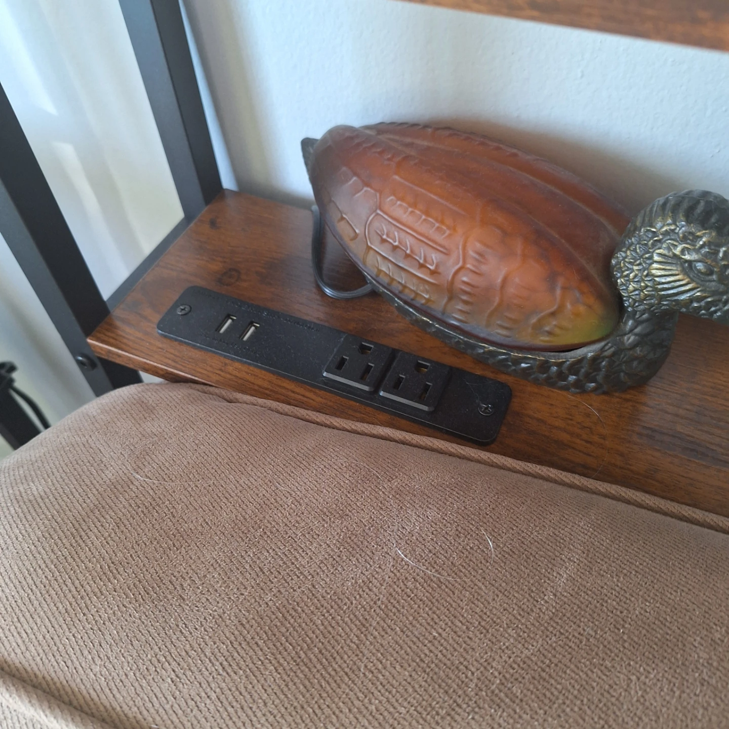 Rustic Console Table with Power Outlets - photo 3