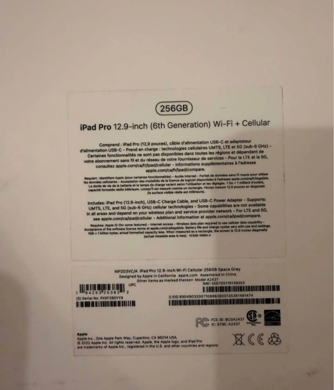 Apple iPad Pro 12.9-inch (6th Gen) 256GB Space Gray - photo 2