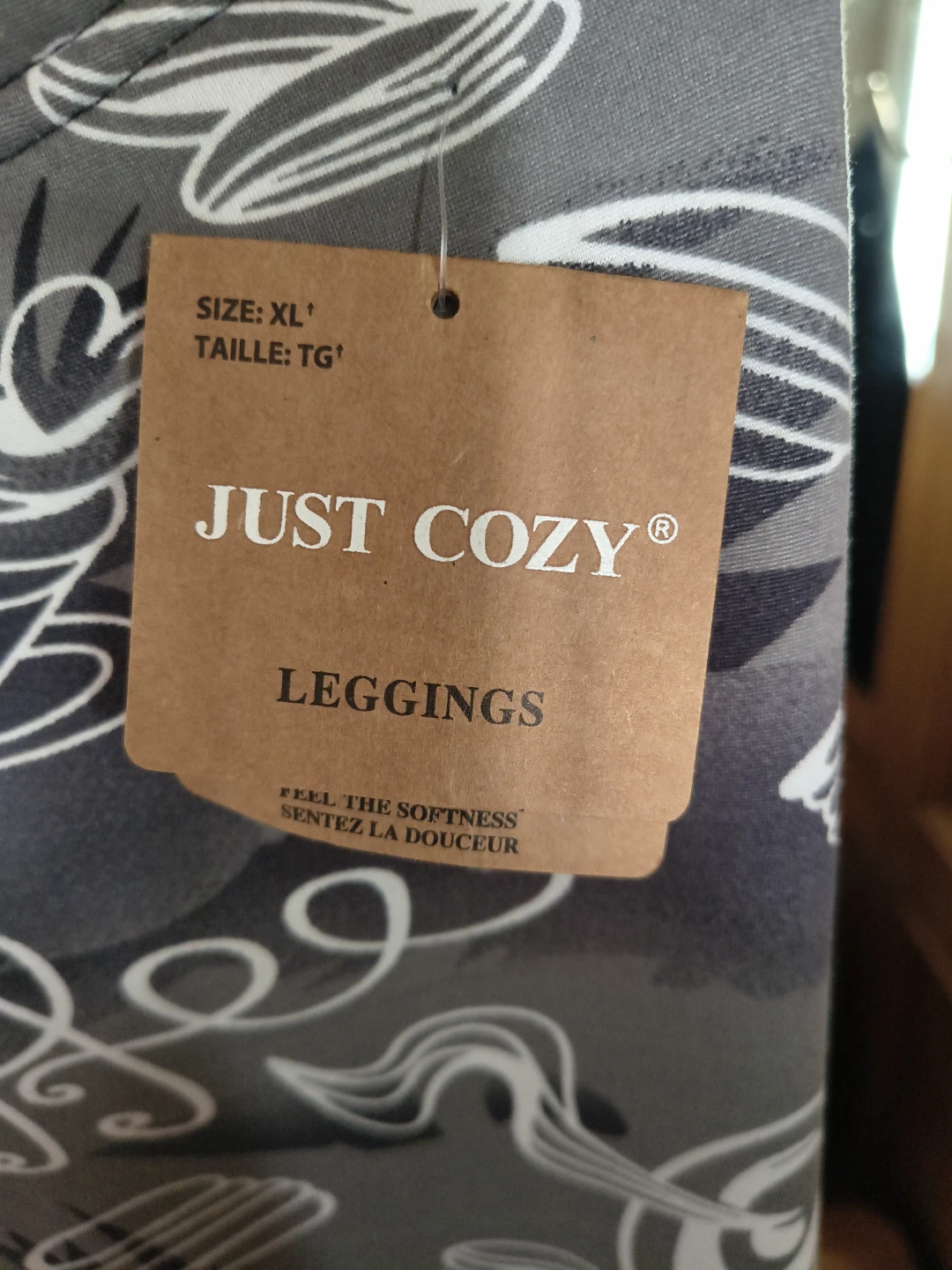 Just Cozy Coffee Pattern Leggings XL - photo 3