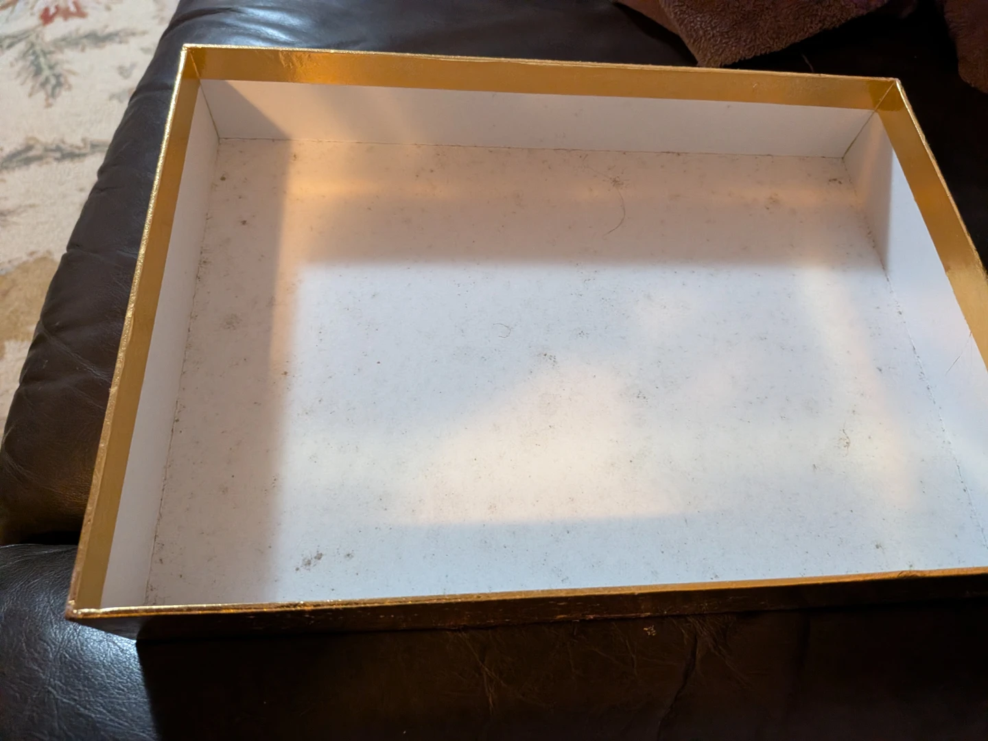 Free  🏈 Gold Strpped Gift Box  9.8 inch  X  7.1 inch - photo 3