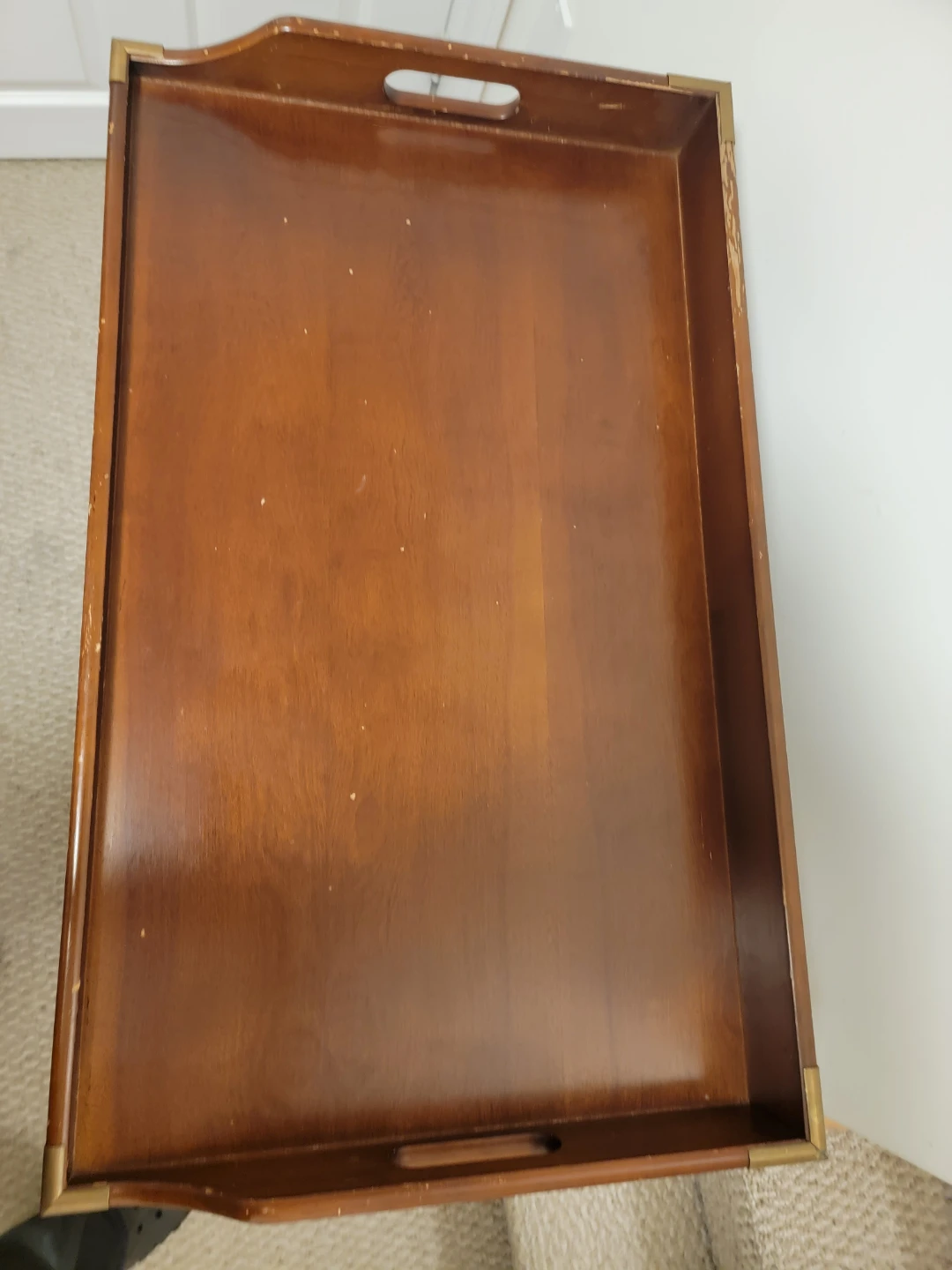 Wooden Folding Butler Tray Table - photo 4