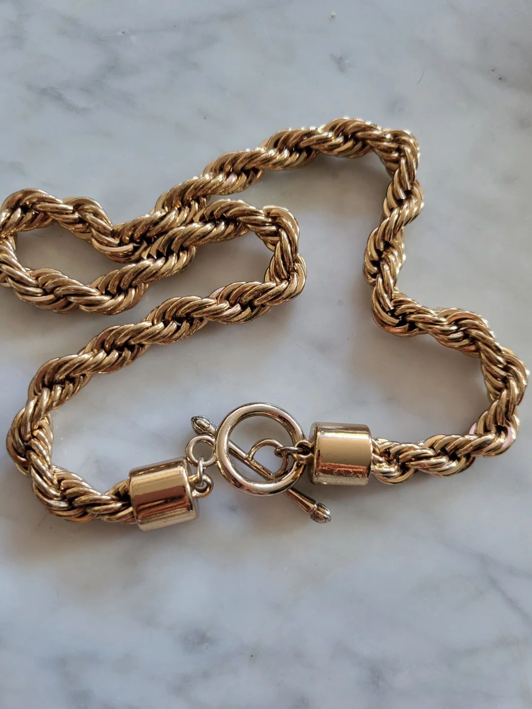 Gold-Tone Rope Chain Necklace - photo 2