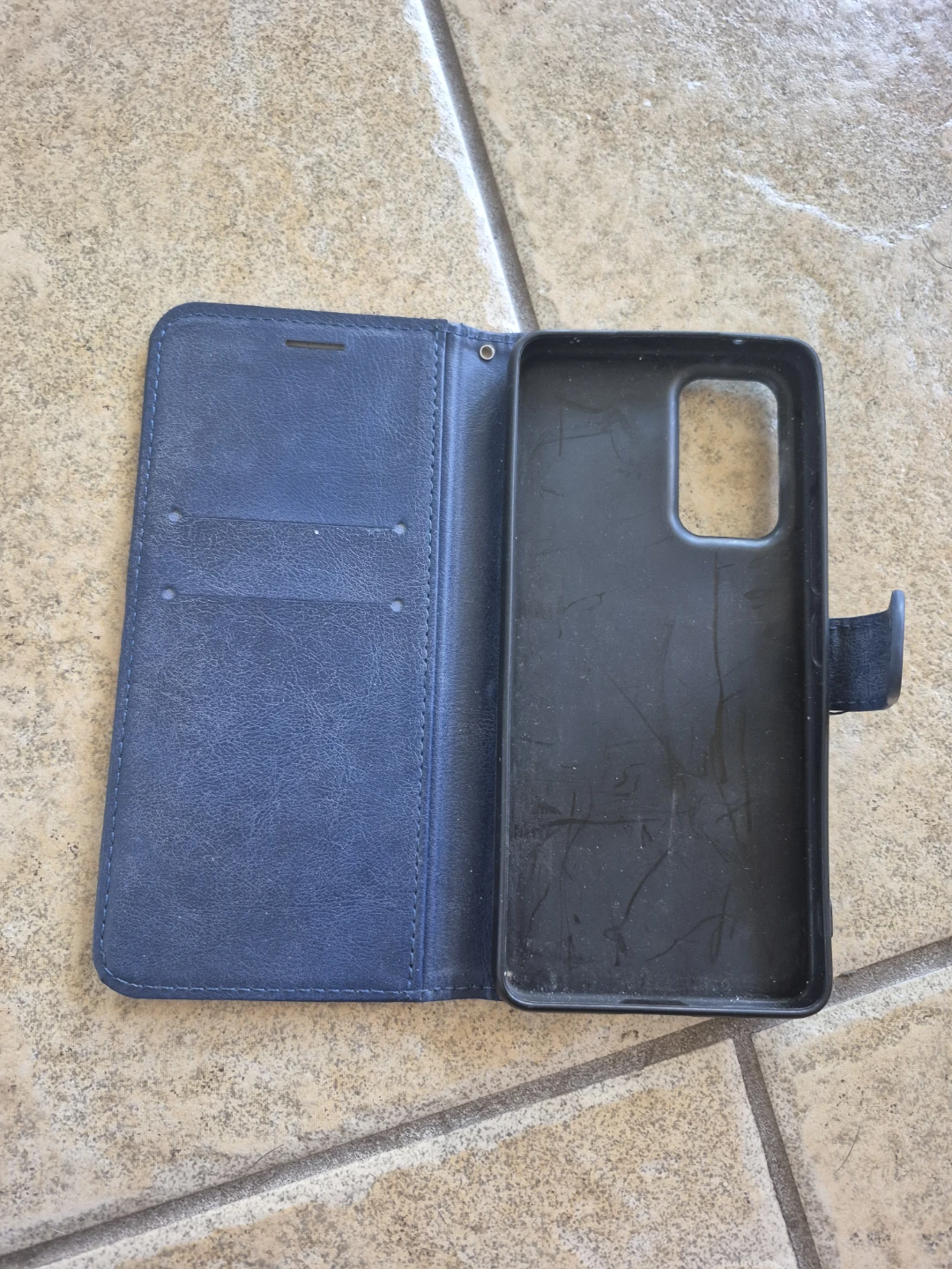 Blue wallet phone case for Samsung A15 - photo 2