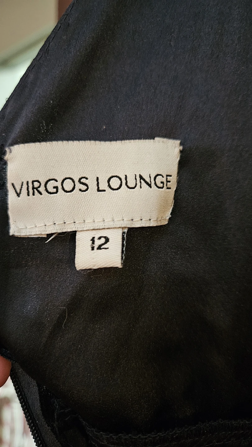 Virgos Lounge Beaded Navy Maxi Dress Size 12 - photo 5