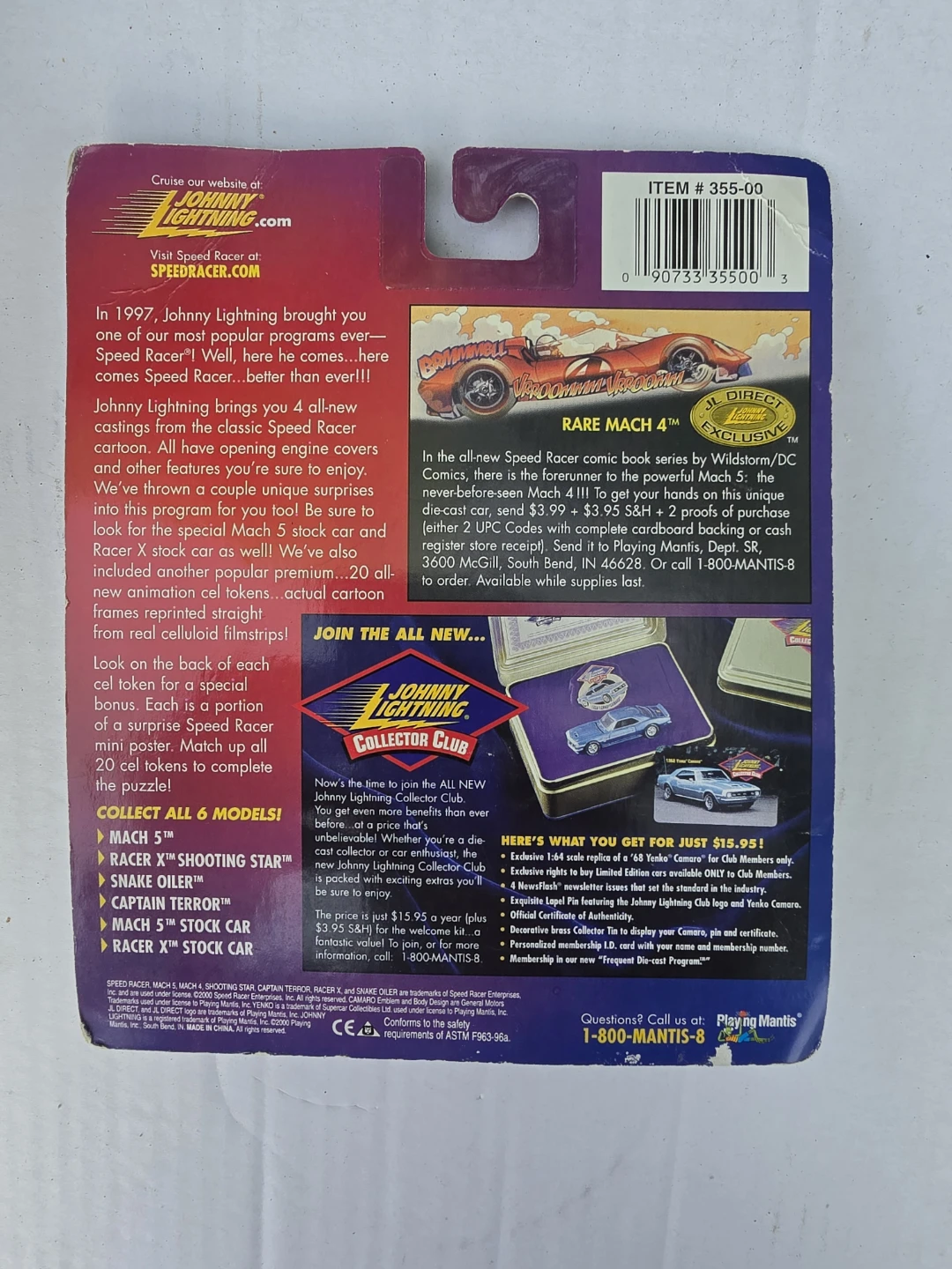 Johnny Lightning Speed Racer 2000 Die-cast Car - photo 2