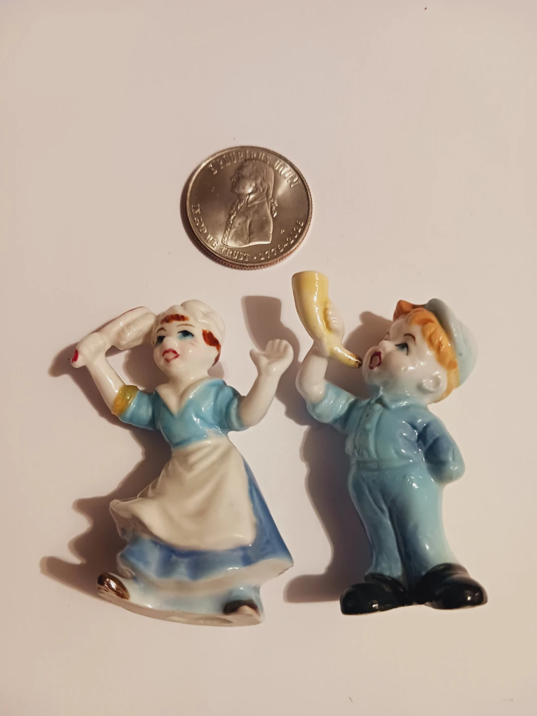 Vintage Miniature Porcelain Boy and Girl Figurines - photo 4