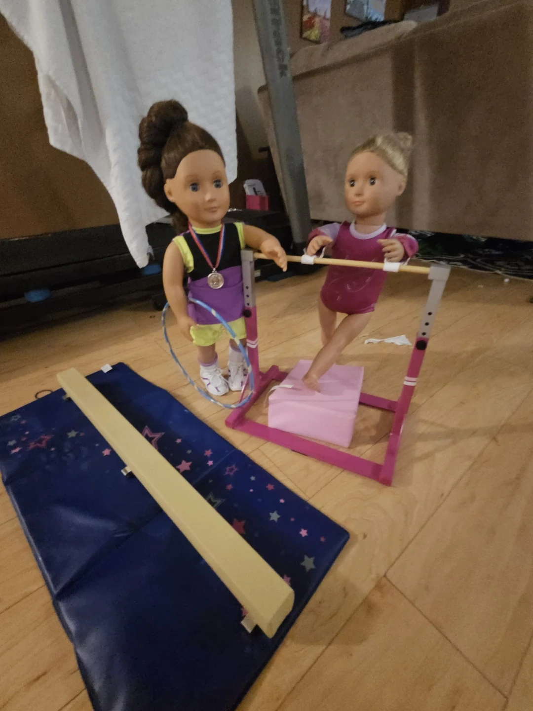 Our Generation Gymnastics Set with Two Dolls