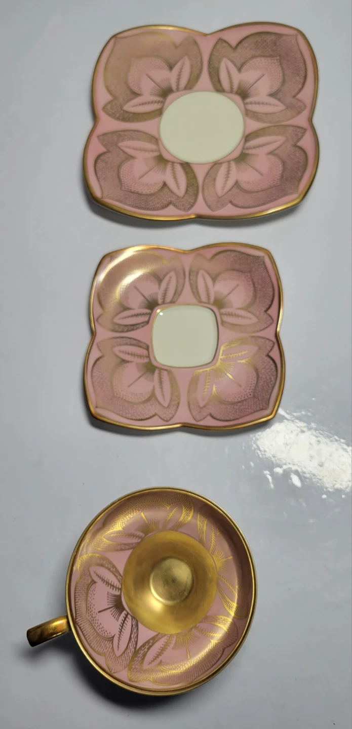 Vintage Pink and Gold Teacup Set - photo 2