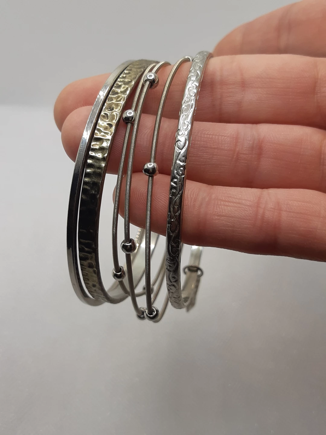 Silver Tone Bracelet set - photo 5