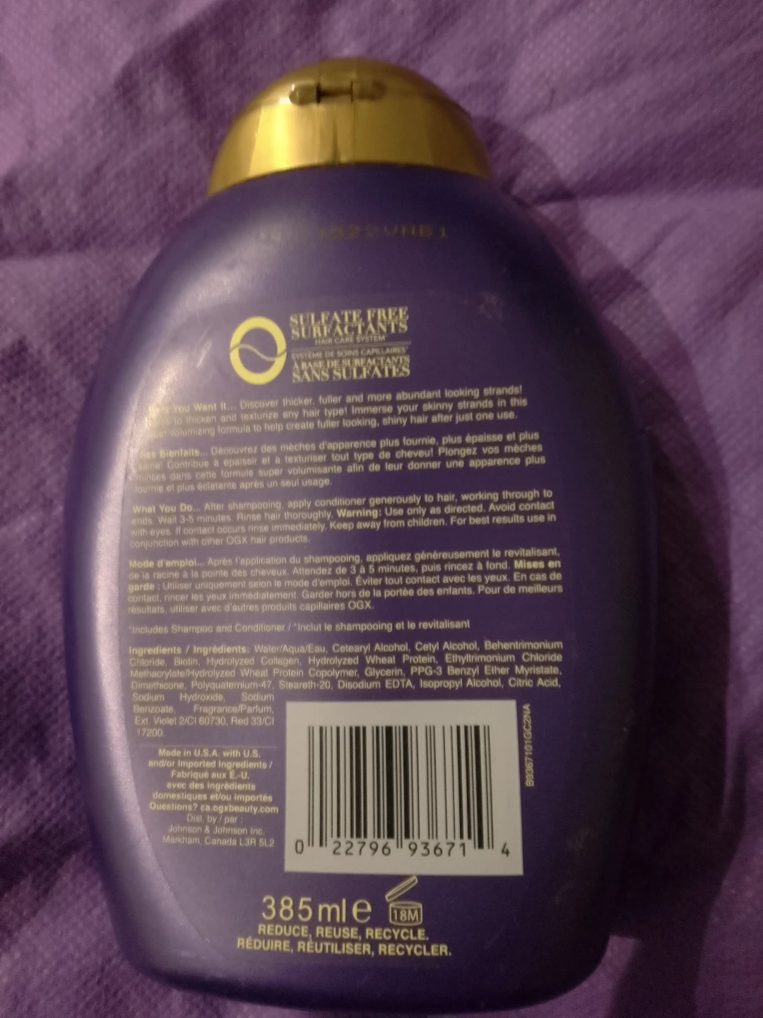 OGX Biotin & Collagen Conditioner 🏈 - photo 2