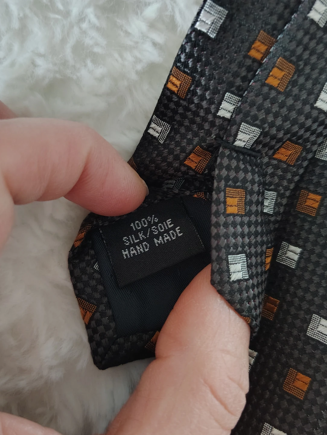 Mantles Black Patterned Men's Tie - photo 3