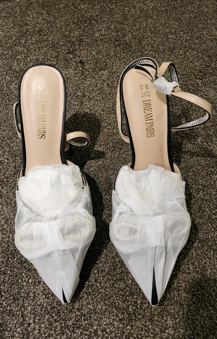 Dream Pairs Black Crystal Bow Heels - photo 4