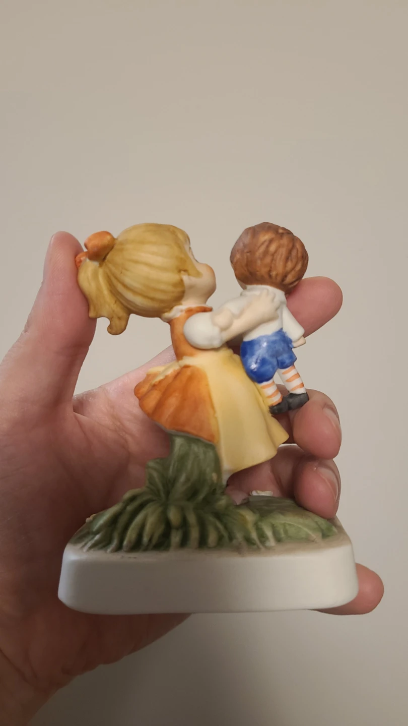 Ceramic Girl Figurine with Doll - photo 3