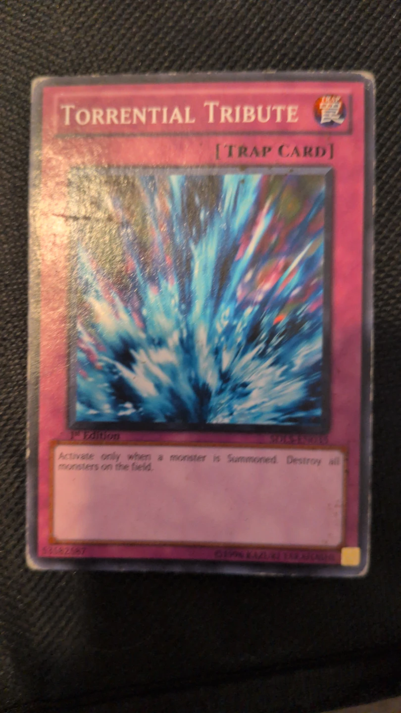 Yu-Gi-Oh! Torrential Tribute 1st Edition Trap Card