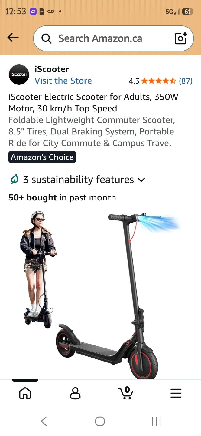 iScooter i8M Electric Scooter - photo 2