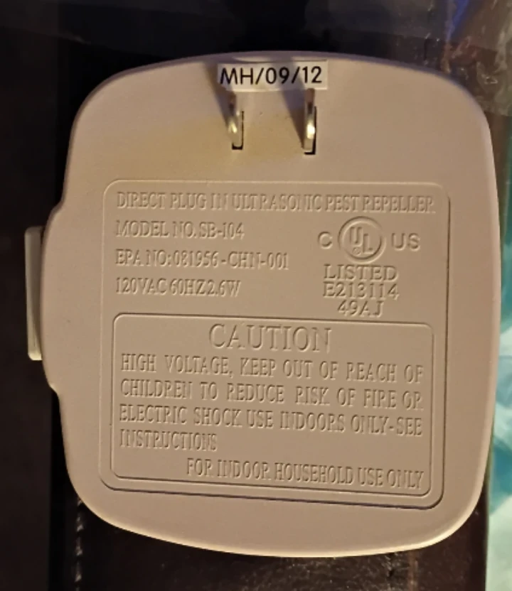 Bell + Howell Ultrasonic Pest Repeller SB-104 🏈 - photo 3