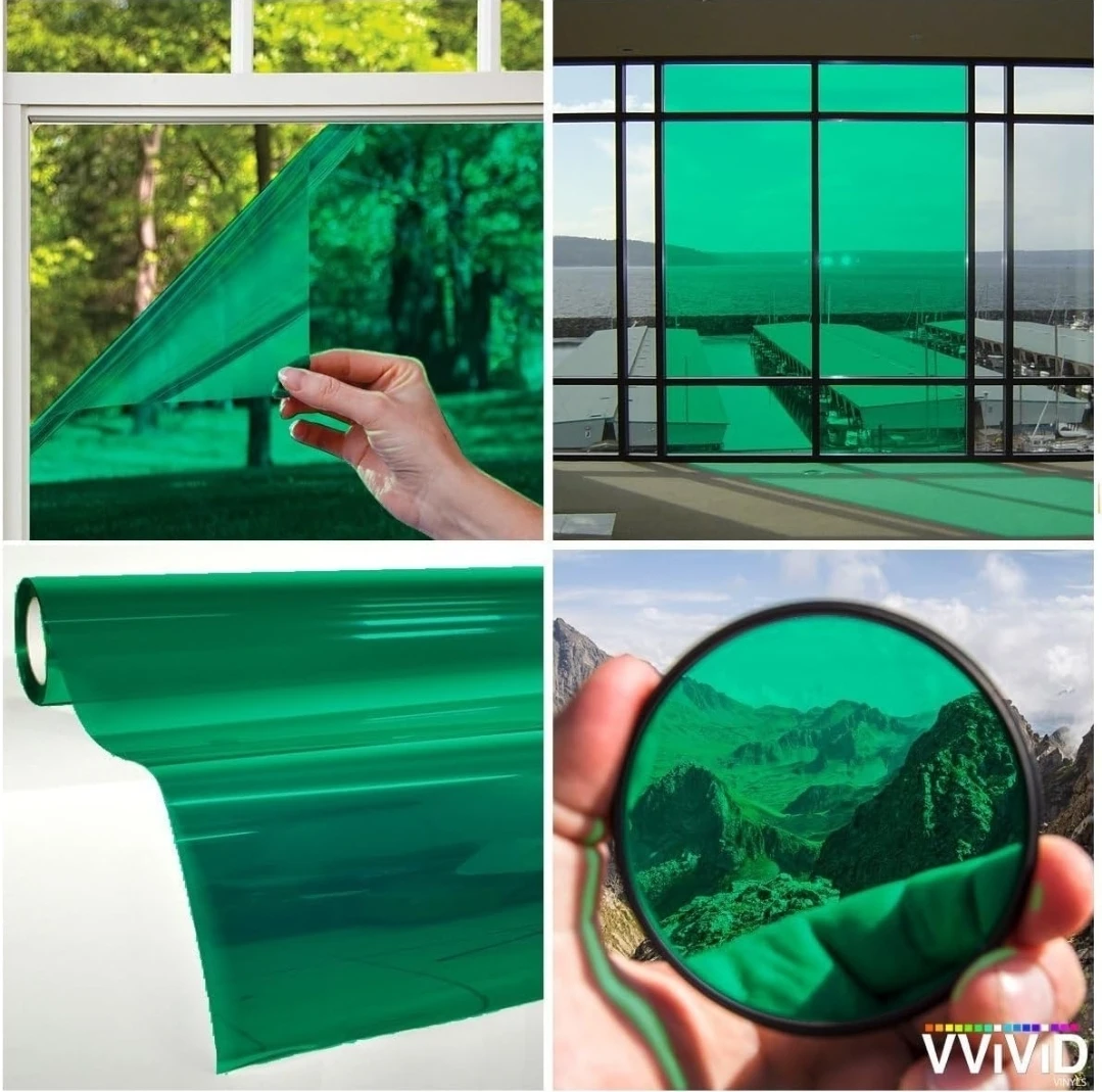 Green Transparent Window Tinting Film - photo 3