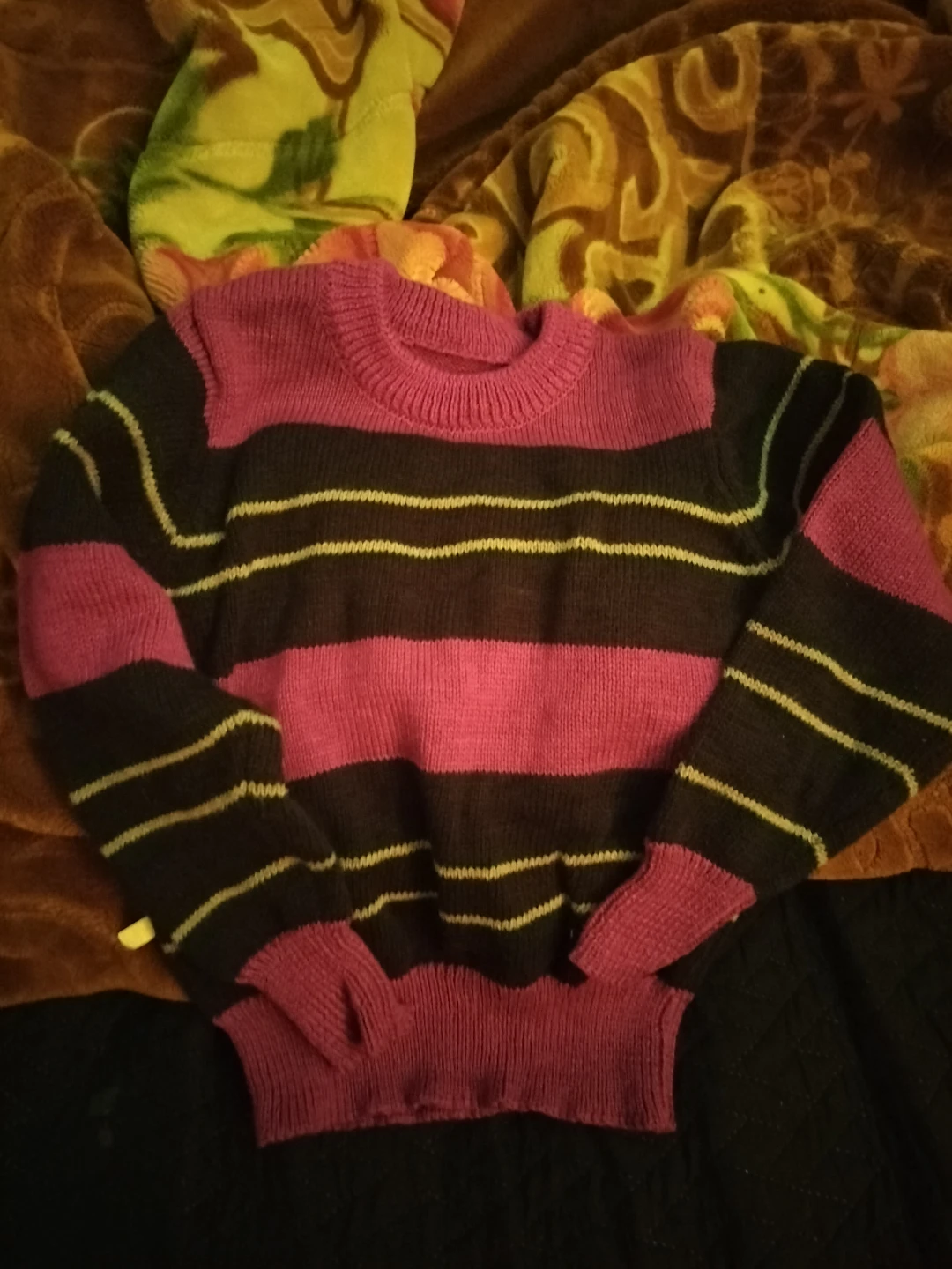🏈 Striped Knit Sweater
