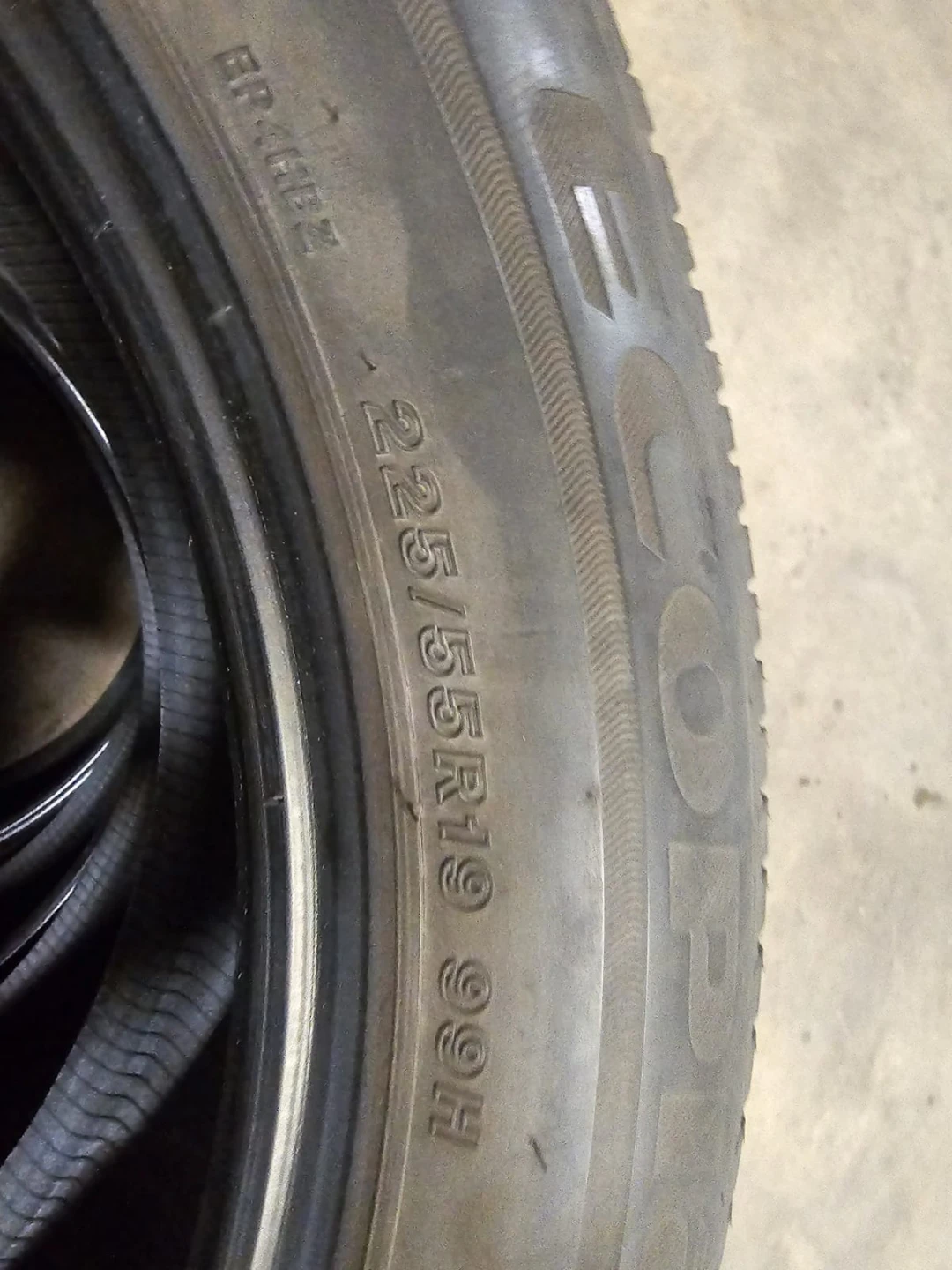 Set of 4 Bridgestone Ecopia Tires 225/55R19 - photo 4