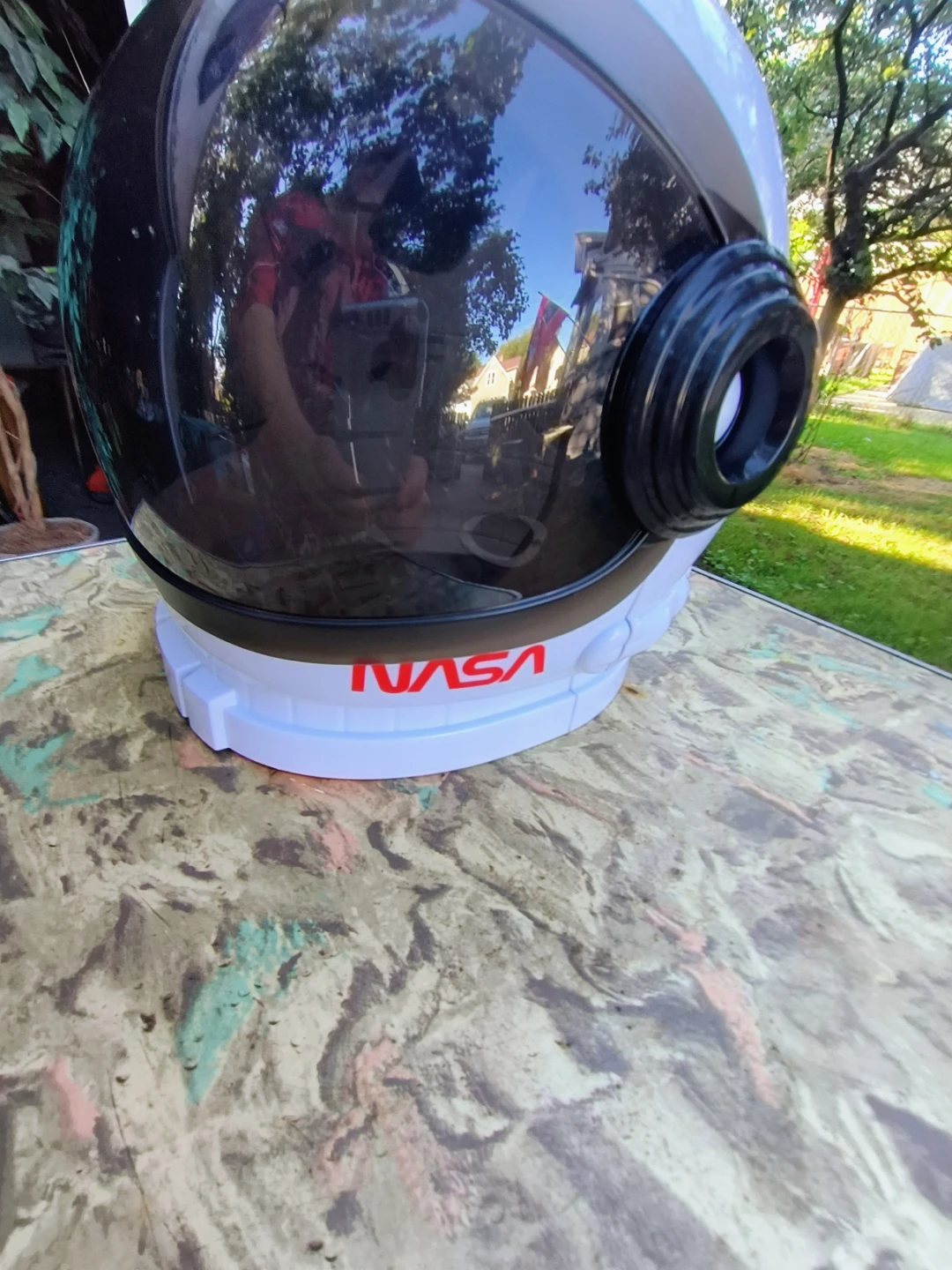 Childs Youths Space Helmet made of plastic for Halloween or fun - photo 3