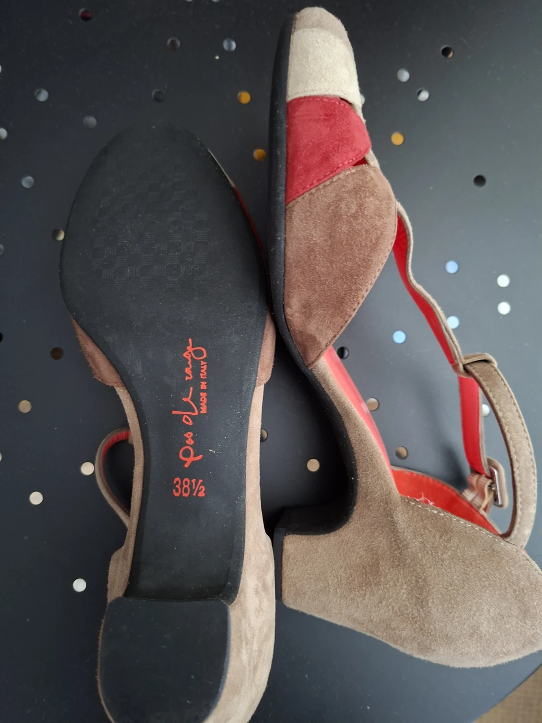 Pas De Rouge Suede Heels Size 38.5 - photo 3