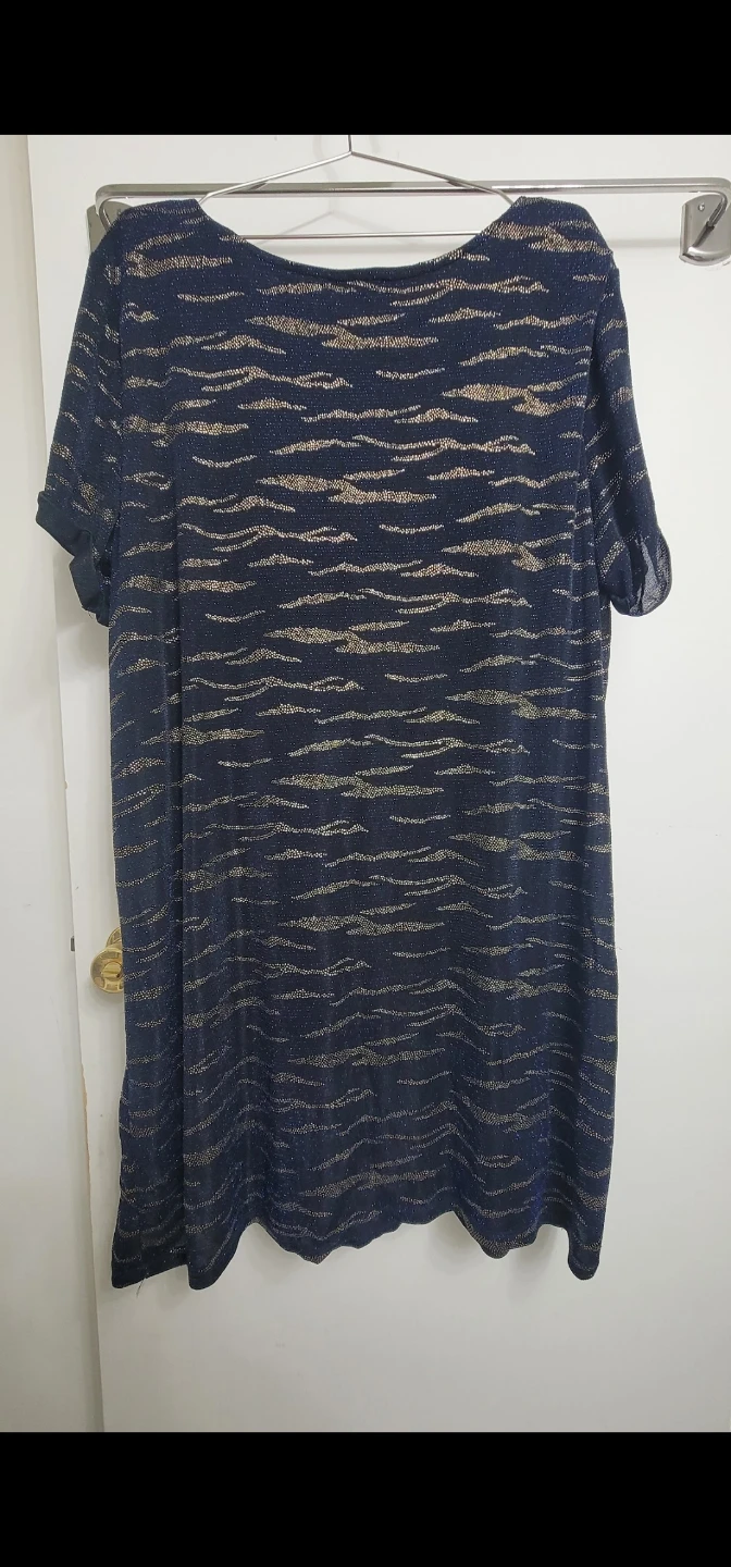 Dress with Gold Sparkle Tiger Print Size 2X - photo 2