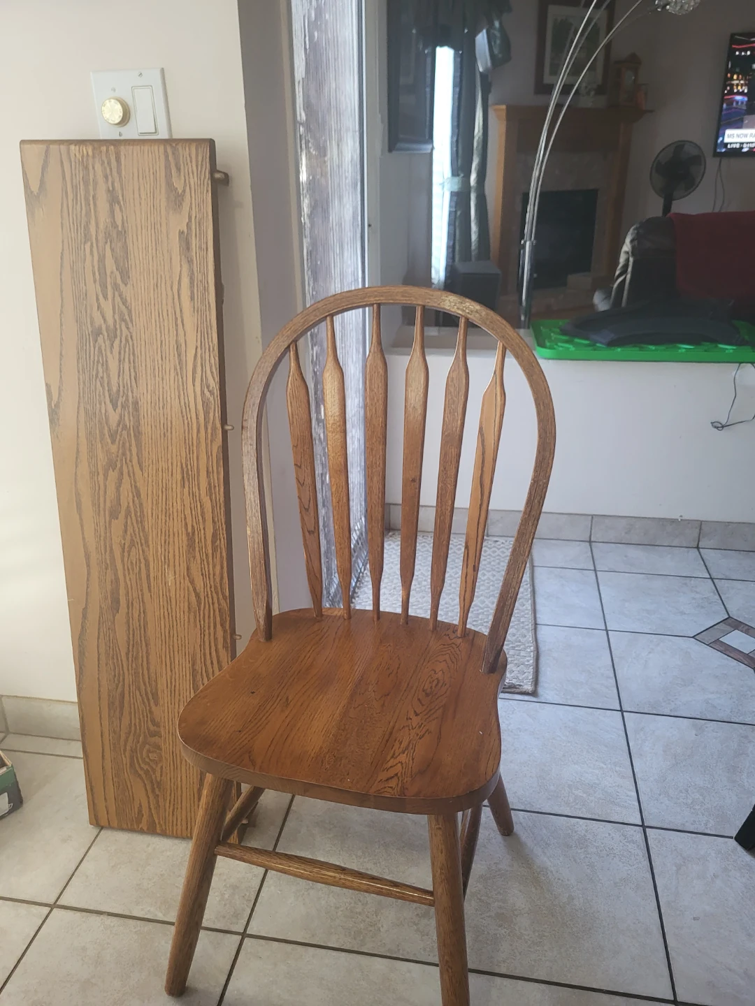 Oak Dining Table Set with 4 Chairs - photo 5
