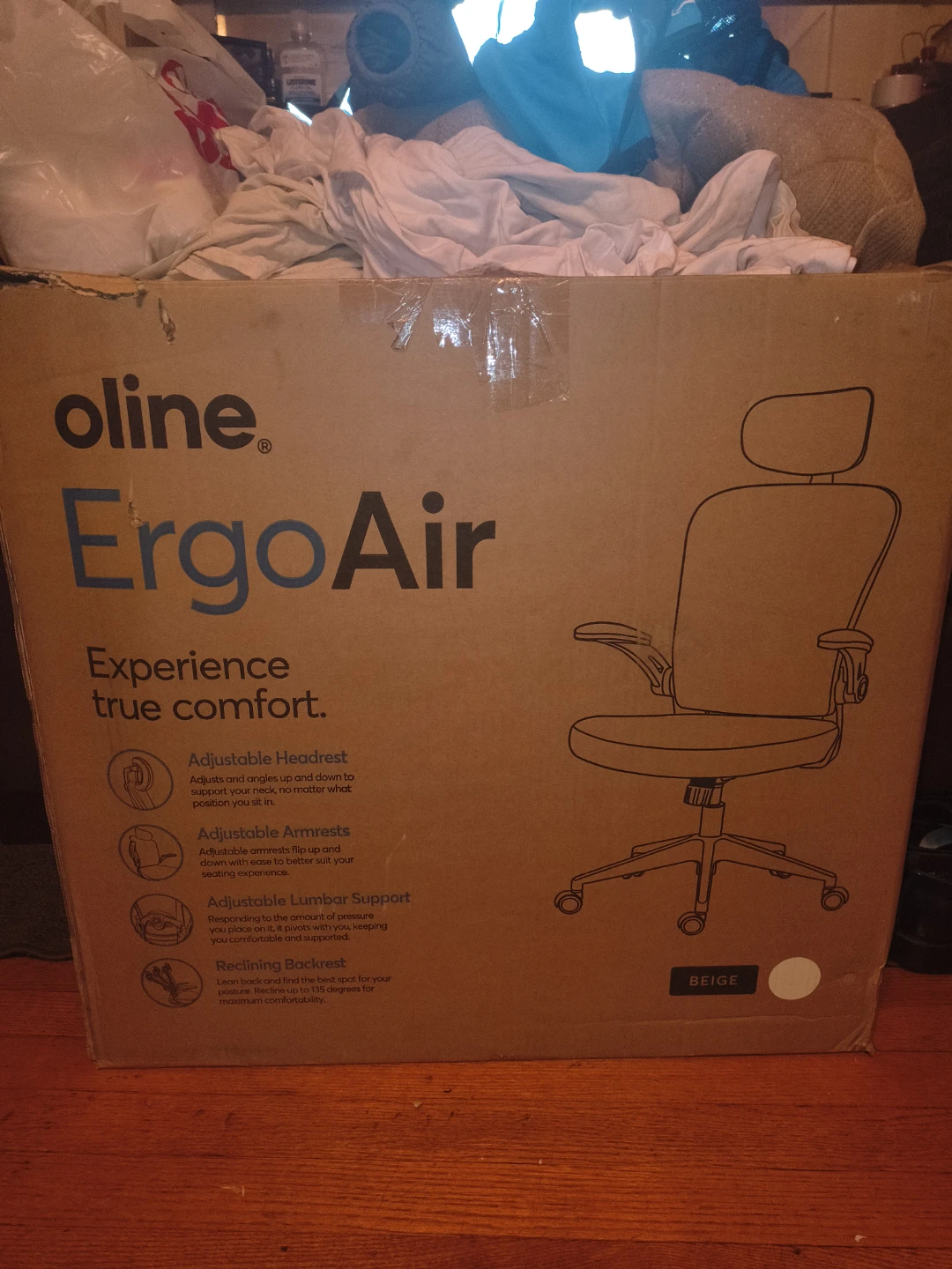 Oline ErgoAir Ergonomic Office Chair - Beige