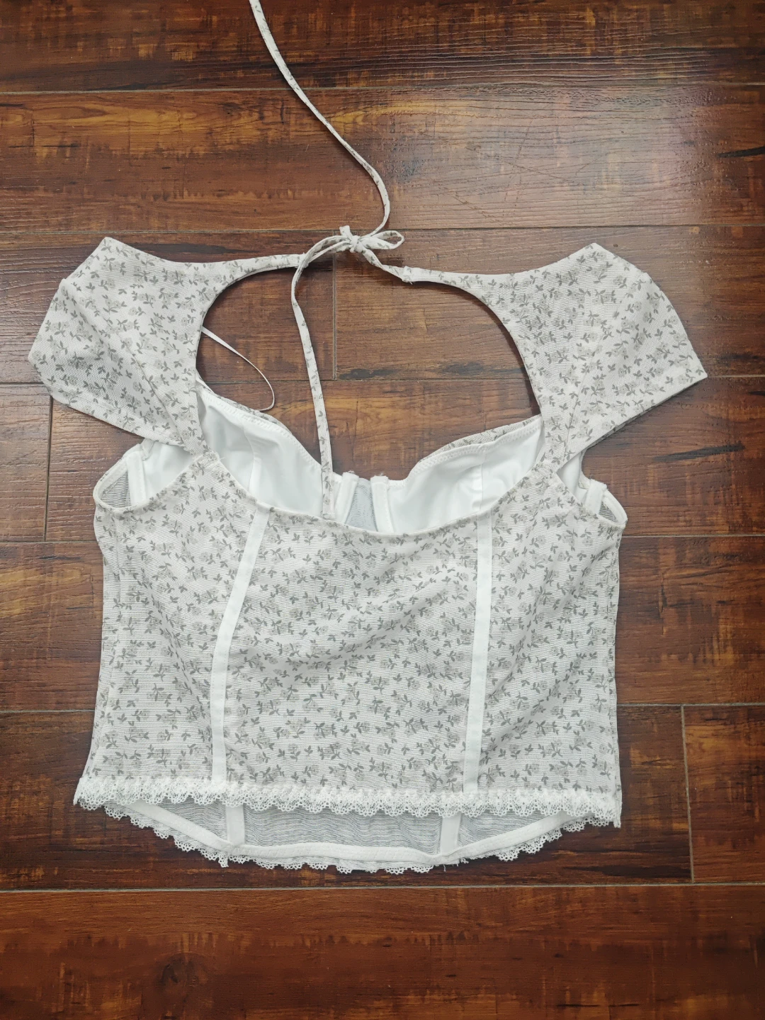 Floral Print Corset-Style Top - photo 2