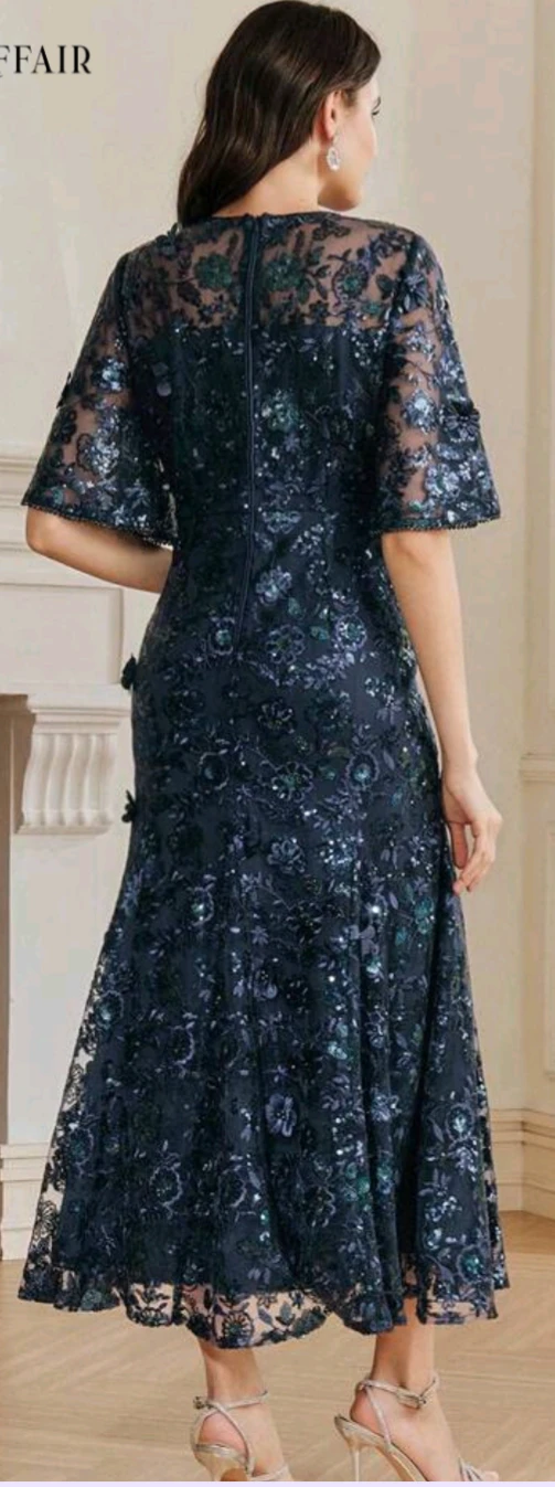 Navy evening dress - photo 2