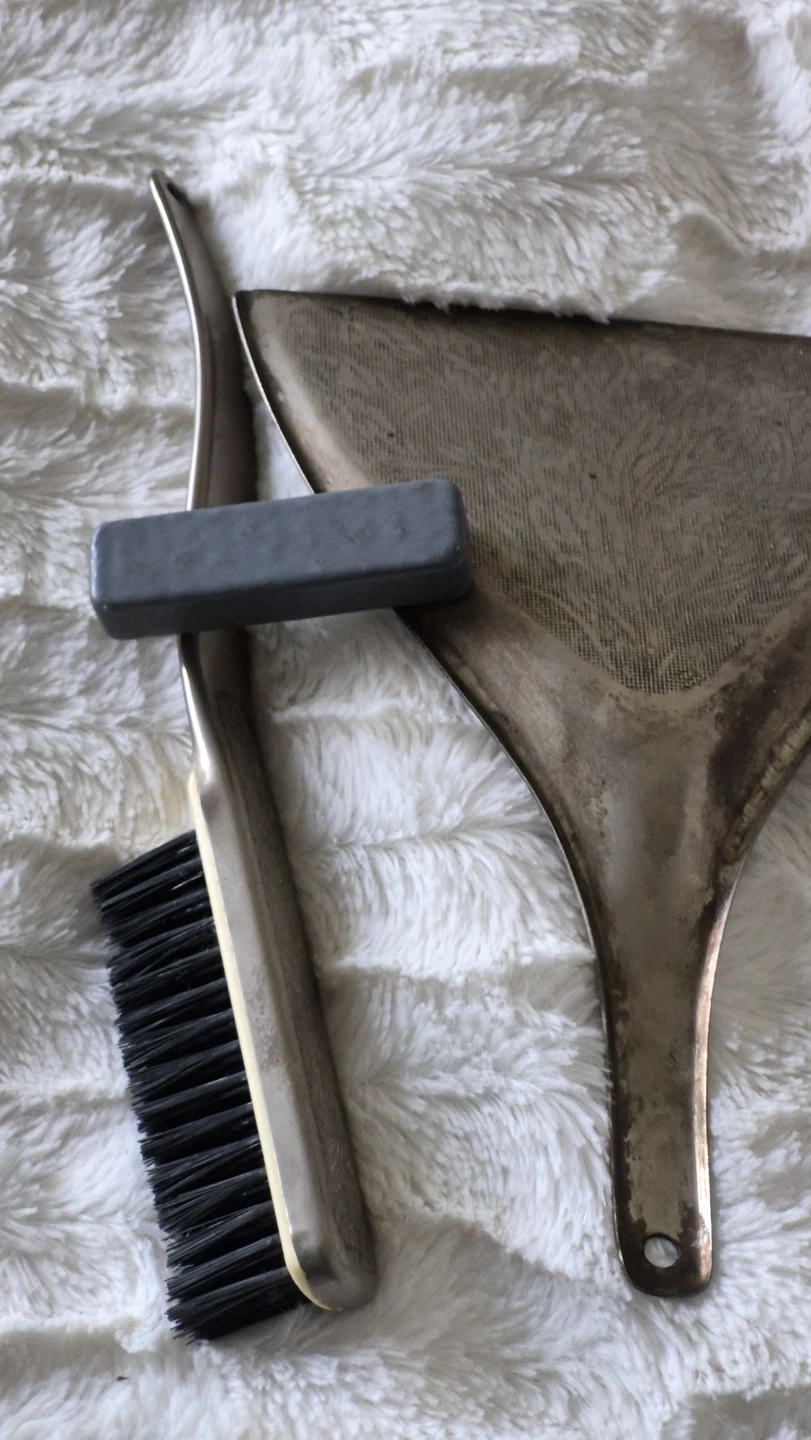 Vintage Dustpan and Brush Set