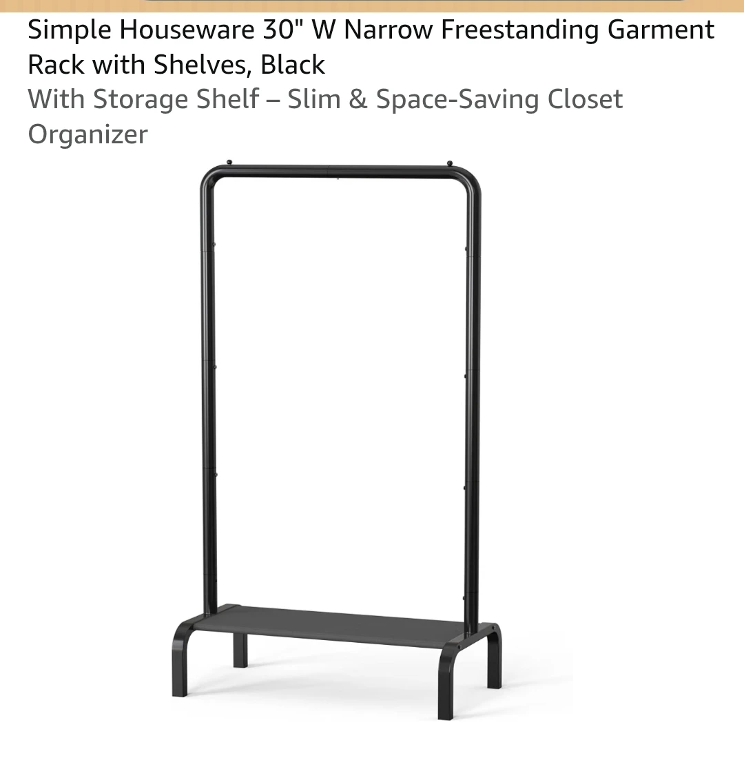 Simple Houseware 30" Narrow Freestanding Garment Rack - photo 5