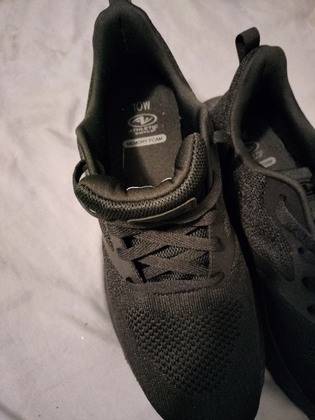 Athletic Works Memory Foam Sneakers Black Size 10W - photo 2
