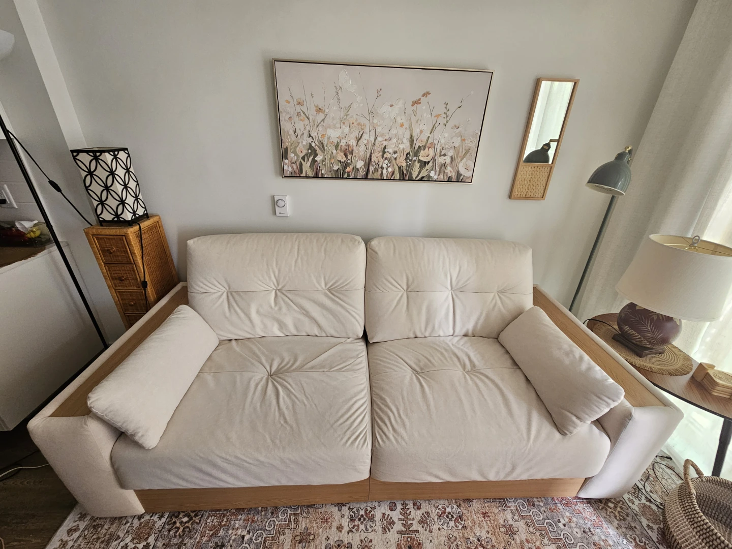 NEW Three Seater Sofa - Beige