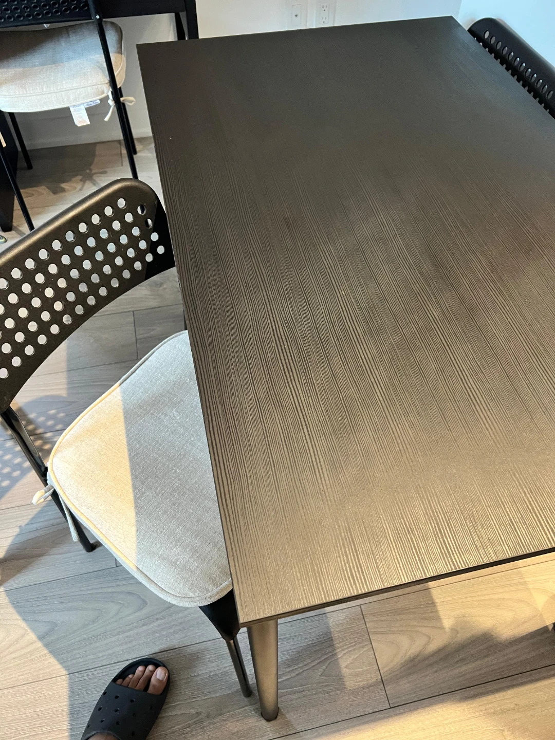 IKEA dining table and 4 chairs with cusions - photo 4