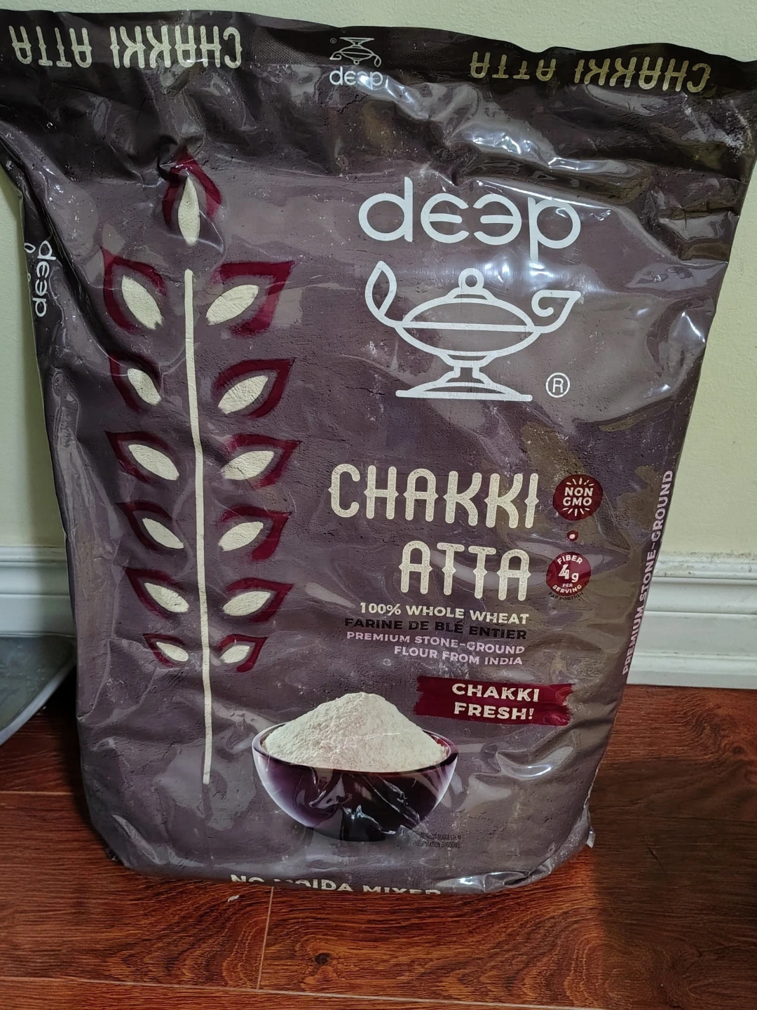 Unopened Deep Chakki Atta (Whole Wheat Flour) - 20 LB