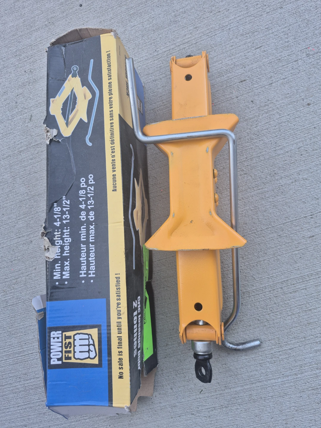 Power Fist 2 Ton Scissor Jack - photo 2