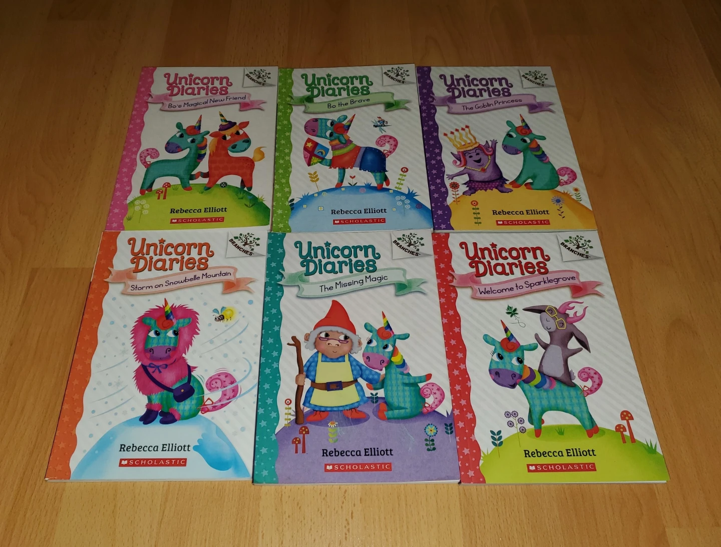 ($3 each) Unicorn Diaries books by Rebecca Elliott